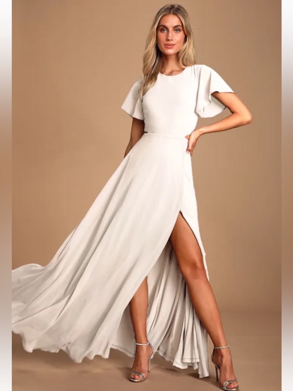 Lulu's White Maxi Dress